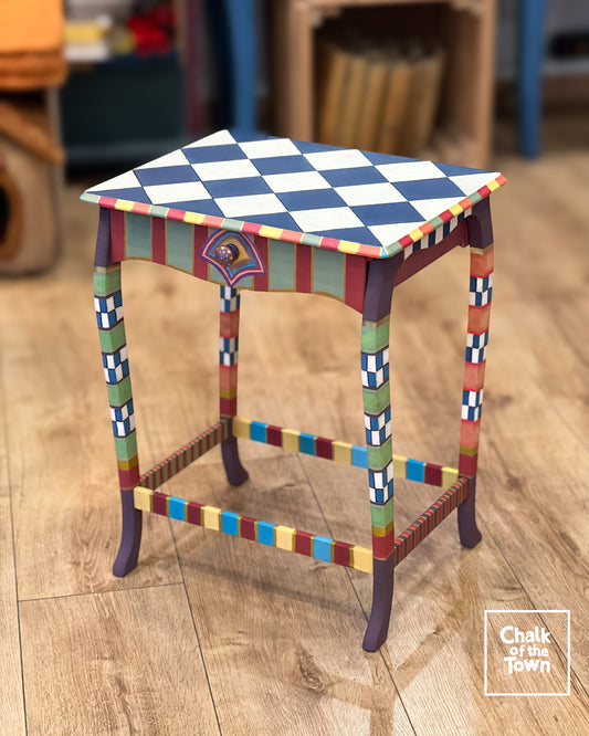 Κομοδίνο "Boho Harlequin" | Side Table - Chalk Of The Town® Creations