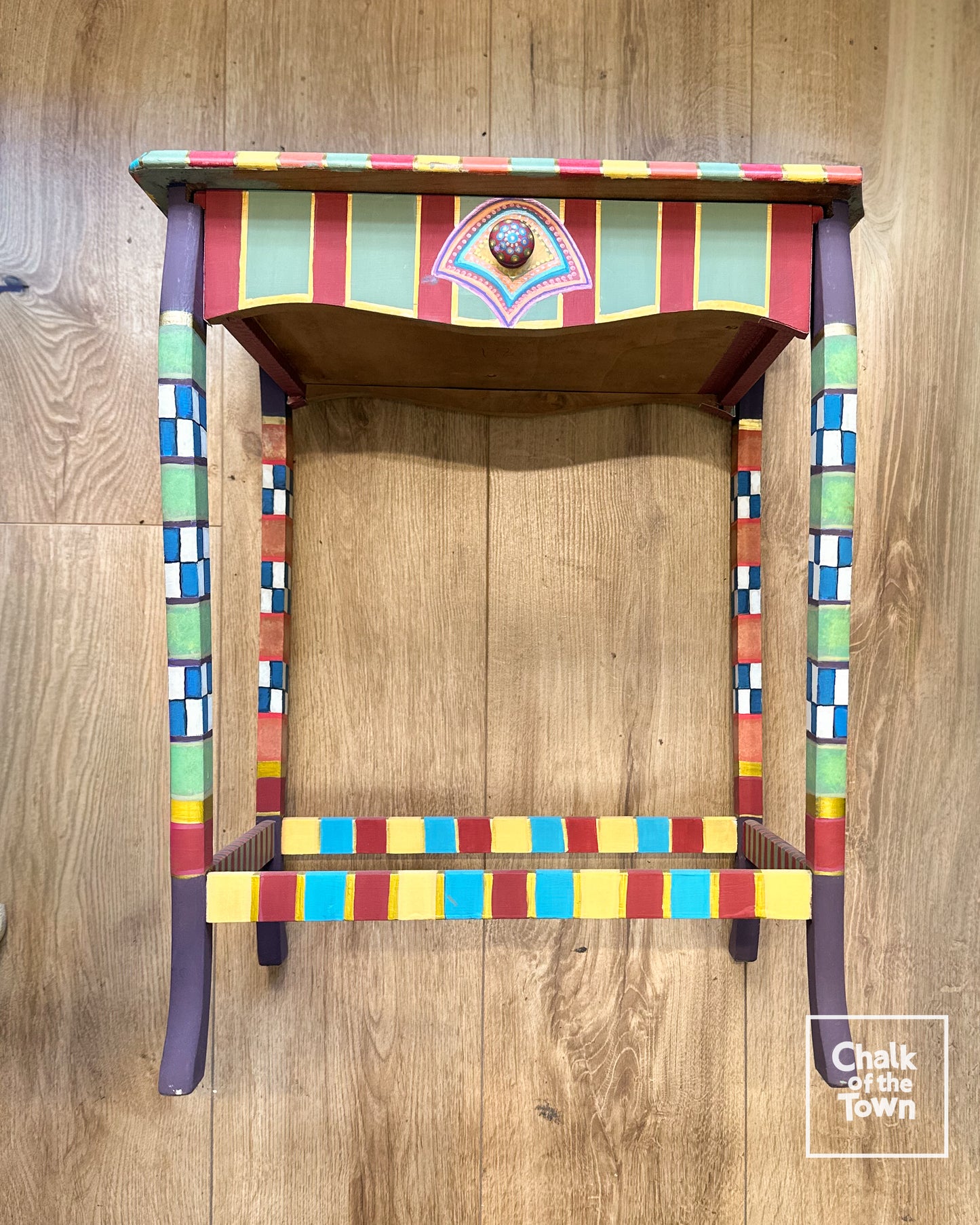 Κομοδίνο "Boho Harlequin" | Side Table - Chalk Of The Town® Creations