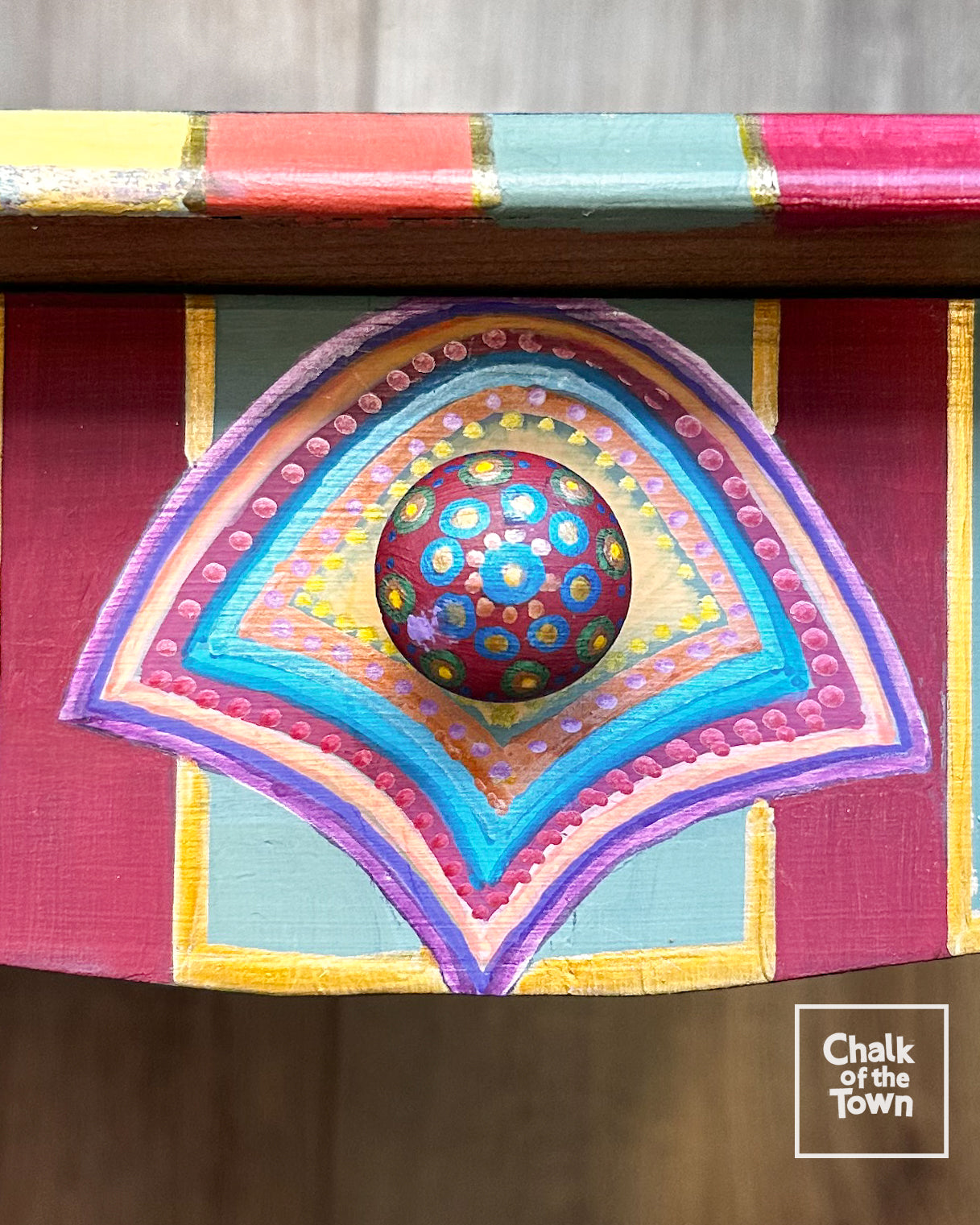 Κομοδίνο "Boho Harlequin" | Side Table - Chalk Of The Town® Creations