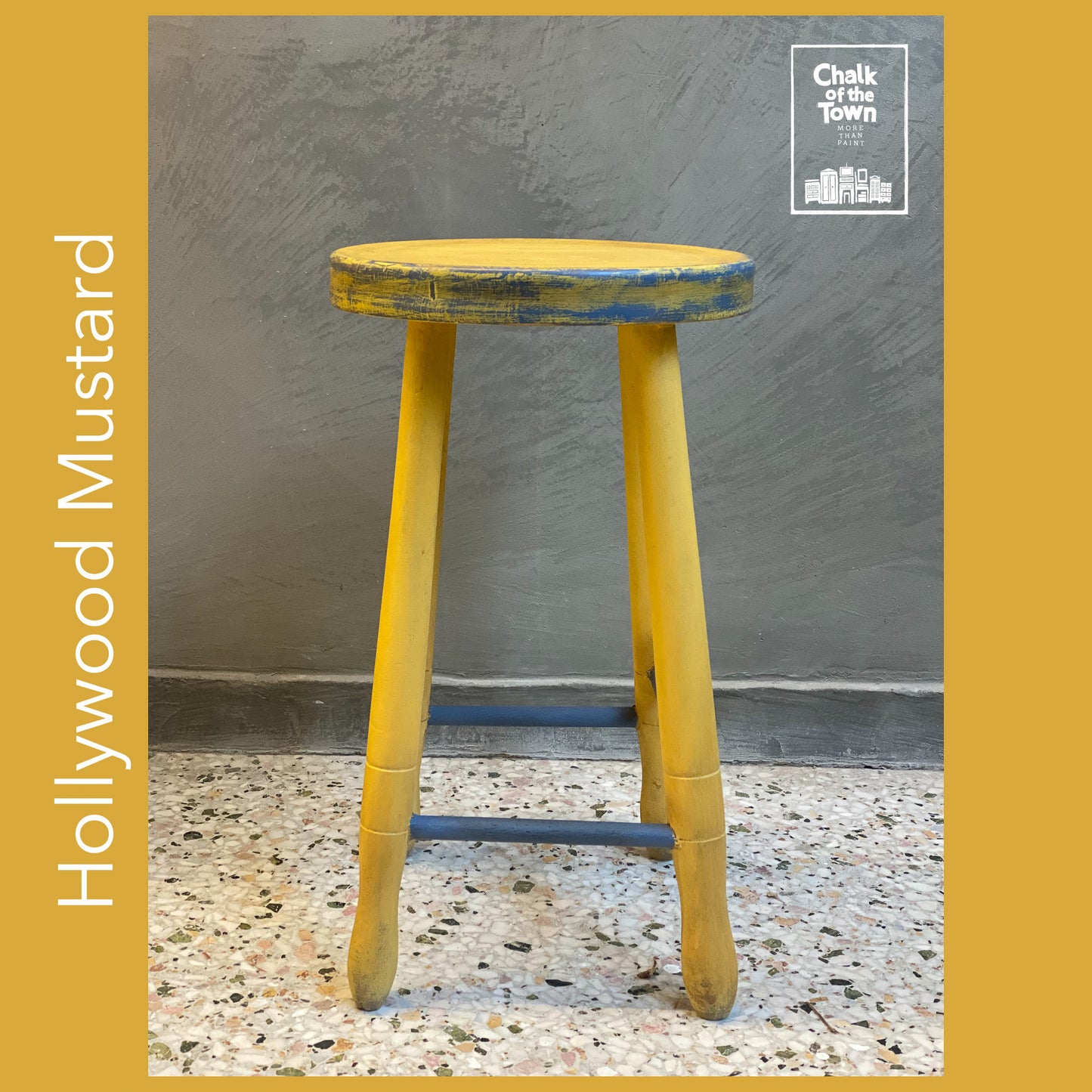 Hollywood Mustard - Χρώμα Κιμωλίας | Chalk Of The Town® Paint - Chalk Of The Town® 