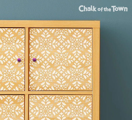 Flower Lace στένσιλ 36x36cm- Chalk Of The Town® Stencils Collection - Chalk Of The Town® 