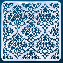 Chalk Of The Town Damask Flower Stencil