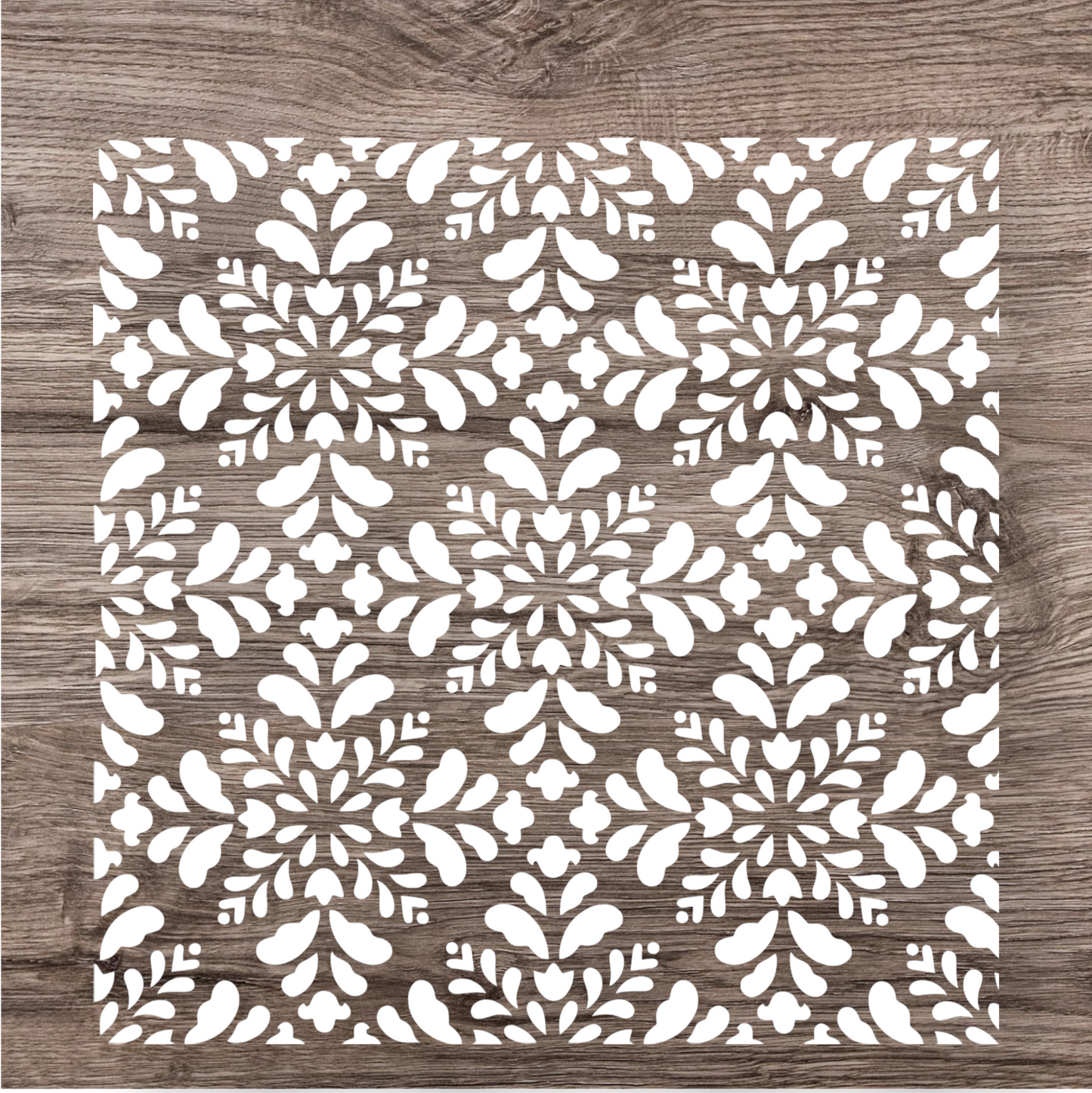 Flower Lace στένσιλ 36x36cm- Chalk Of The Town® Stencils Collection - Chalk Of The Town® 