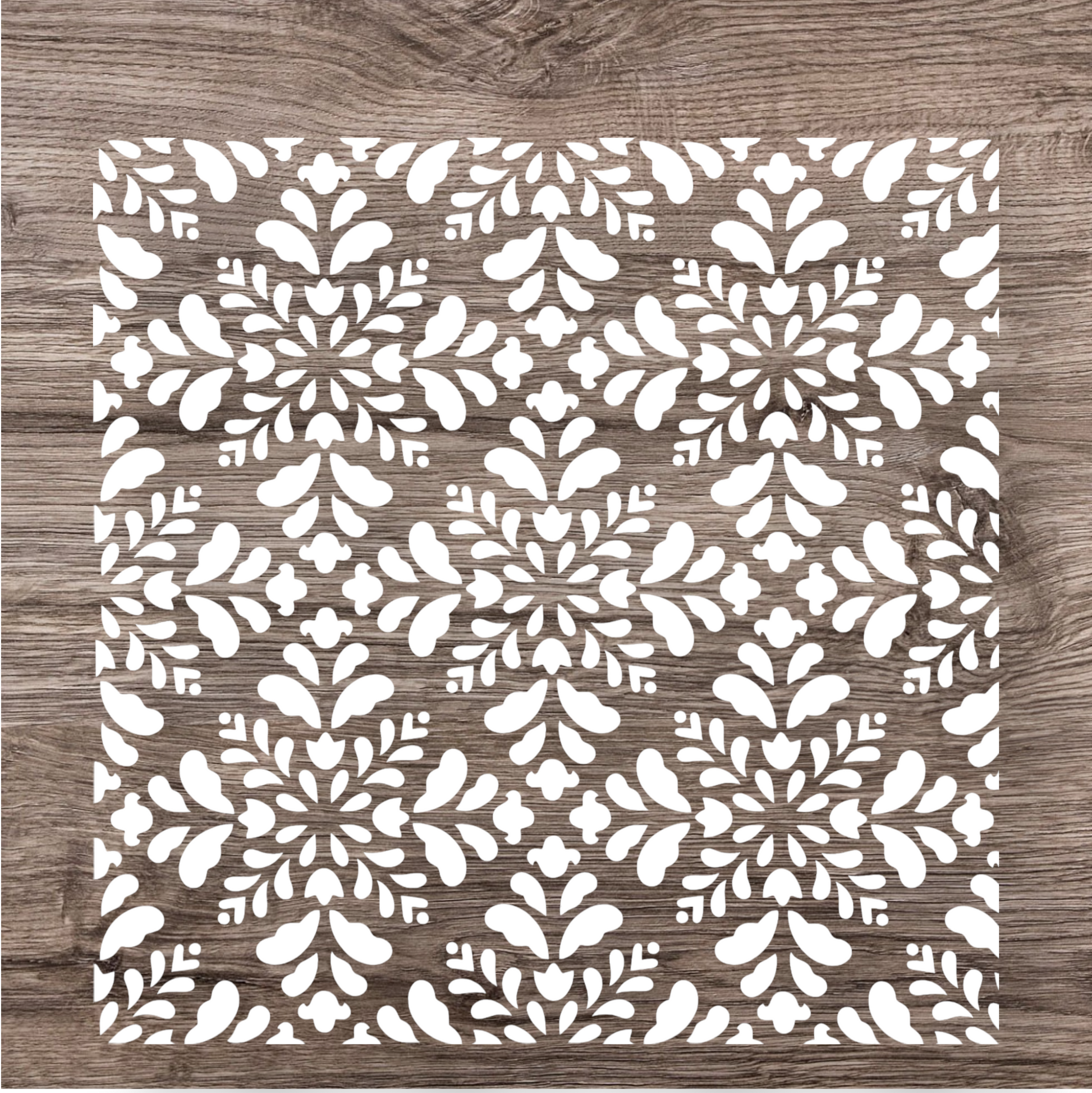 Flower Lace στένσιλ 36x36cm- Chalk Of The Town® Stencils Collection - Chalk Of The Town® 
