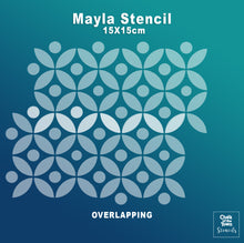 Mayla Οριένταλ στένσιλ 15X15 - Chalk Of The Town® Stencils