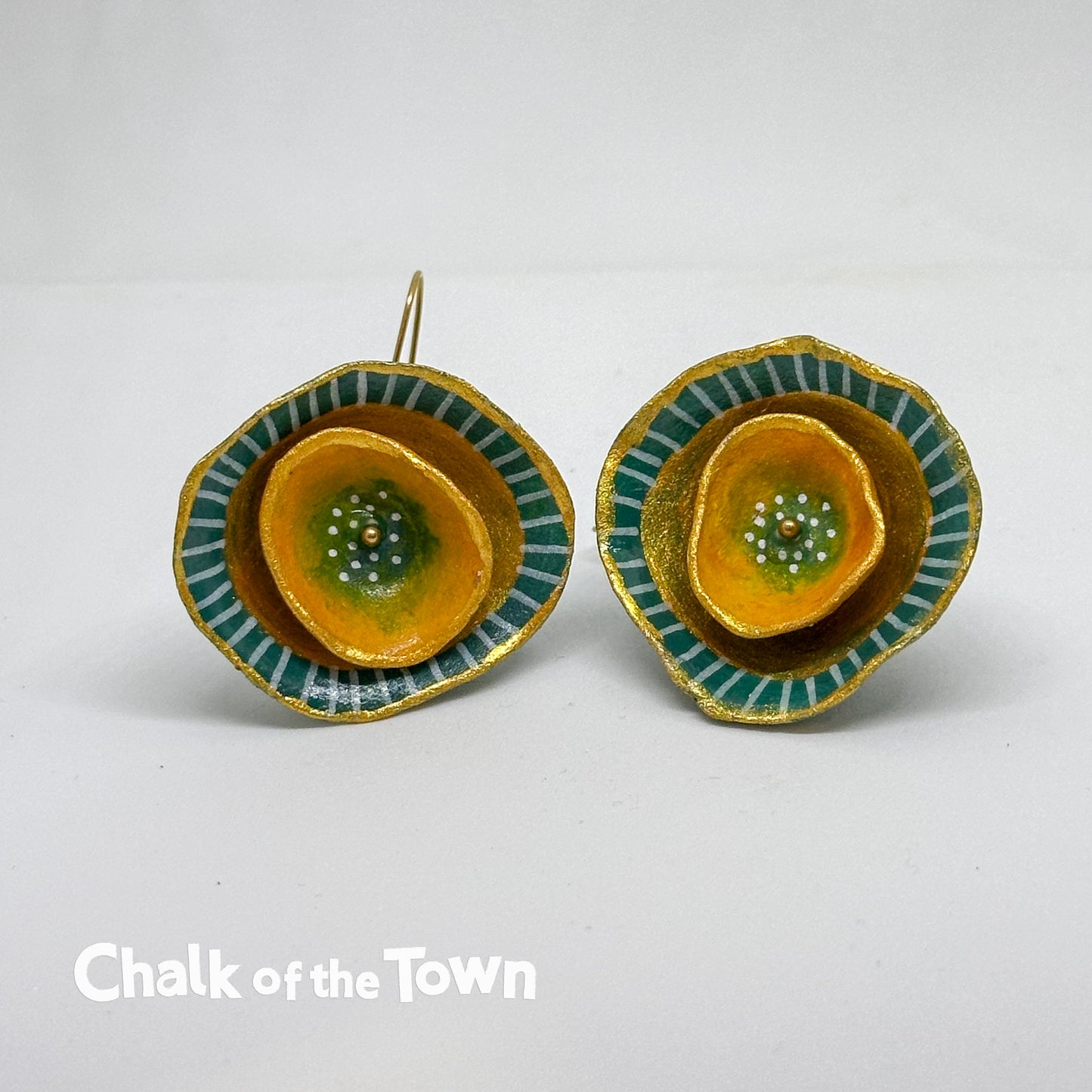 Χειροποίητα σκουλαρίκια Nadeen Art - Design 16 - Chalk Of The Town Collection