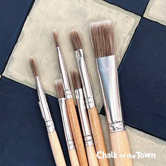 Chalk Of The Town® Brushes - Πινέλα ζωγραφικής HARRIS | Πλακέ (διαθ. σε 11 μεγέθη) - Chalk Of The Town® 