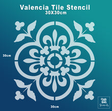 Valencia Tile - στένσιλ 30X30εκ για πλακάκια & τοίχους - Chalk Of The Town®