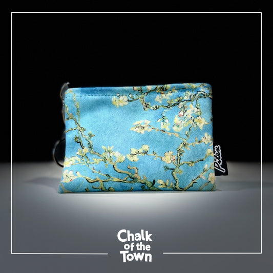 Velvet Keyring - Wallet "V.Gogh - Almonds" | Chalk Of The Town® Museum Art | Πορτοφόλι-κλειδοθήκη - Chalk Of The Town® 