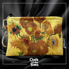 Velvet Keyring - Wallet "V.Gogh - Sunflowers" | Chalk Of The Town® Museum Art | Πορτοφόλι-κλειδοθήκη