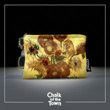 Velvet Keyring - Wallet "V.Gogh - Sunflowers" | Chalk Of The Town® Museum Art | Πορτοφόλι-κλειδοθήκη