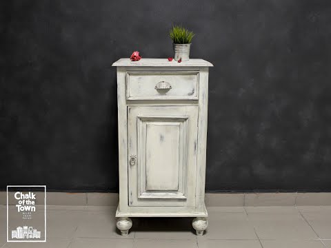 Αναπαλαίωση κομοδίνου με Pergamon Marble - Χρώμα Κιμωλίας | Chalk Of The Town® Paint - Chalk Of The Town® - Renovation 