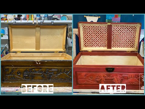 Μεταμόρφωση μπαούλου με Pompeii Fresco - Χρώμα Κιμωλίας | Chalk Of The Town® Paint - Chalk Of The Town®