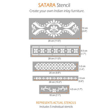 Satara - στένσιλ σετ 5τμχ - Chalk Of The Town® Stencils - Chalk Of The Town® 