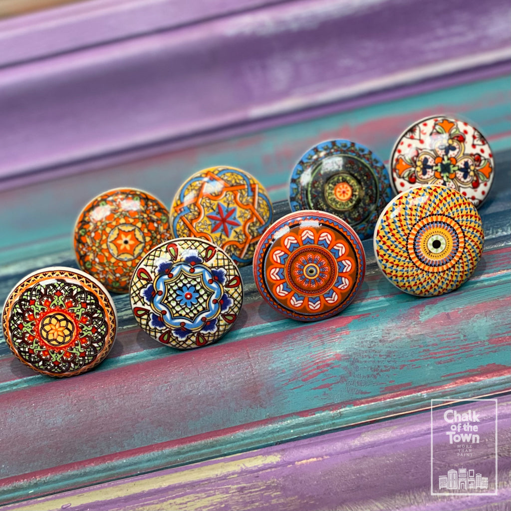 Chalk Of The Town - Boho Πόμολα - σετ 8τμχ - Α