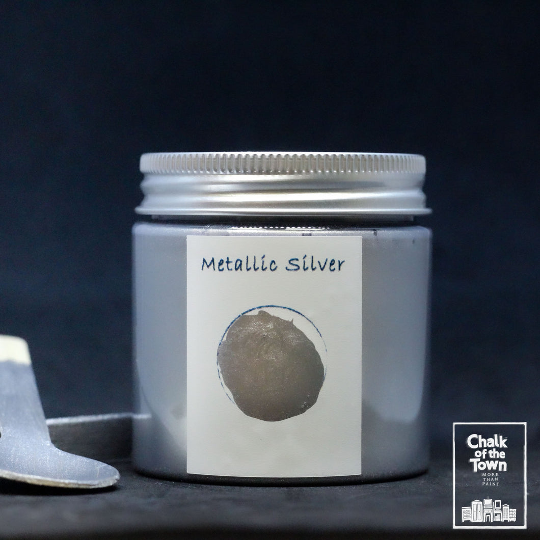 Metallic Silver - Μεταλλικό Χρώμα | Chalk Of The Town® Paint - Chalk Of The Town® 