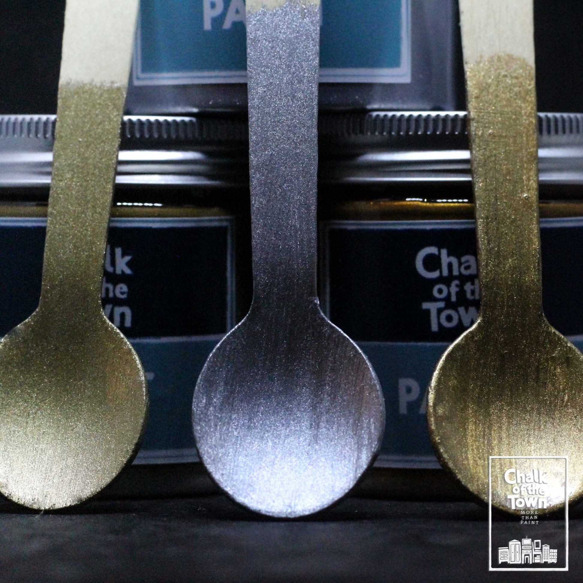 Metallic Silver - Μεταλλικό Χρώμα | Chalk Of The Town® Paint - Chalk Of The Town® 