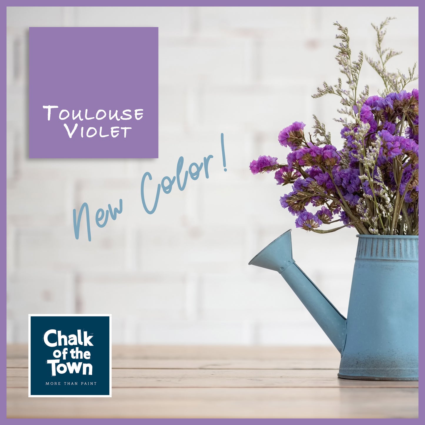 Toulouse Violet - Χρώμα Κιμωλίας | Chalk Of The Town® Paint - Chalk Of The Town® 