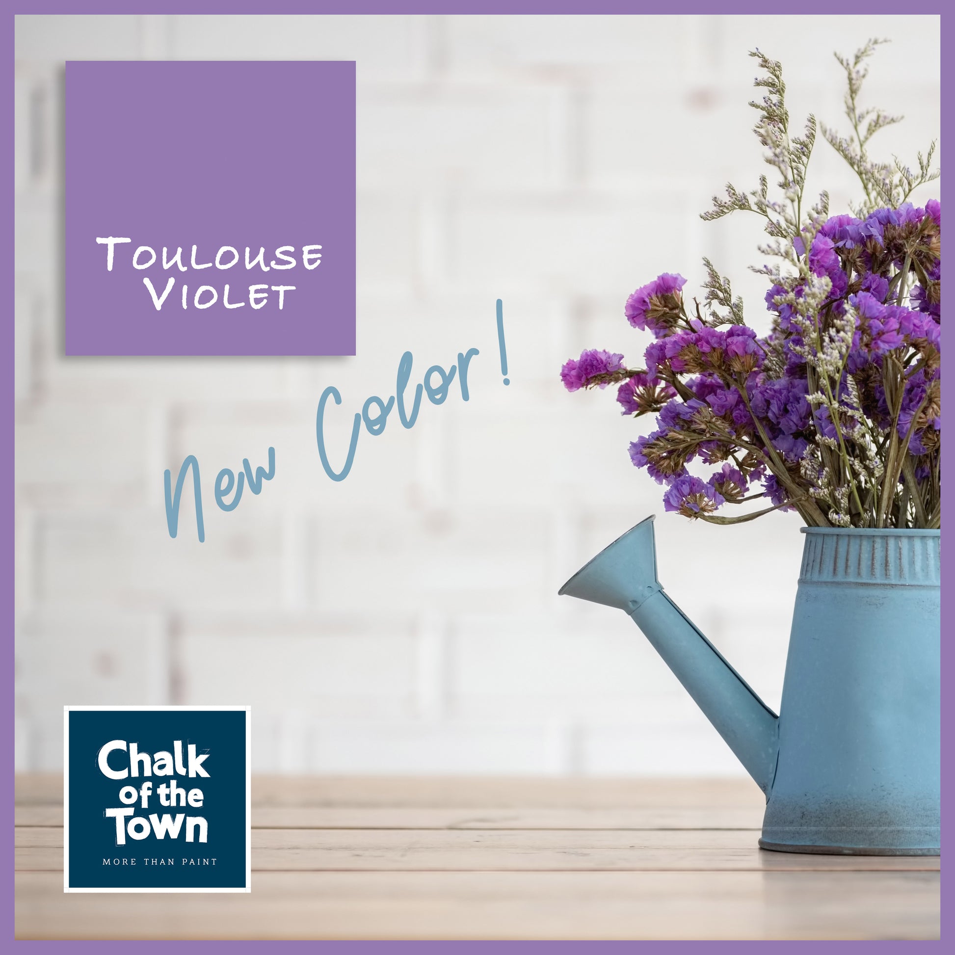 Toulouse Violet - Χρώμα Κιμωλίας | Chalk Of The Town® Paint - Chalk Of The Town® 