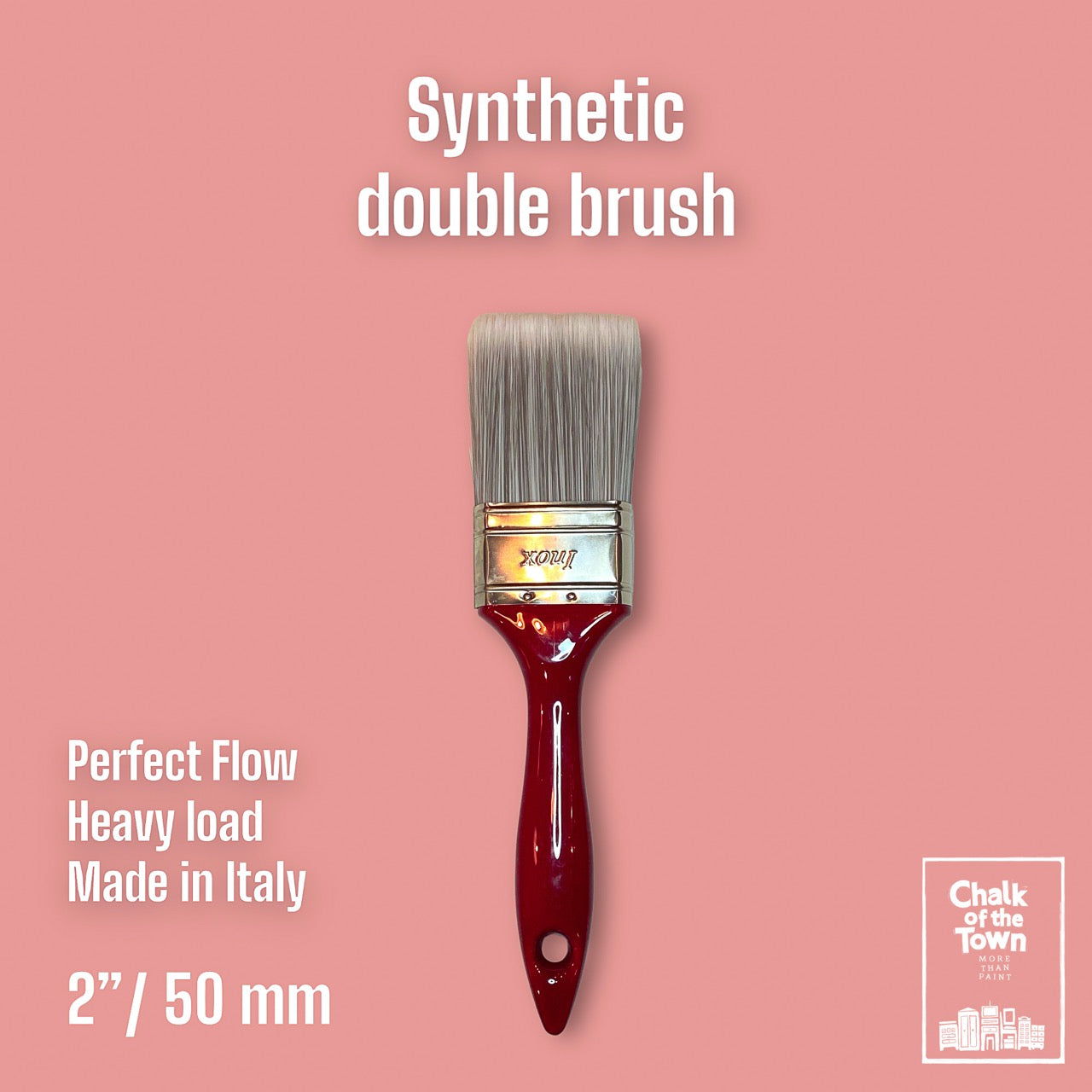 Chalk Of The Town® - Double Synthetic Brush 2" - Chalk Of The Town® 