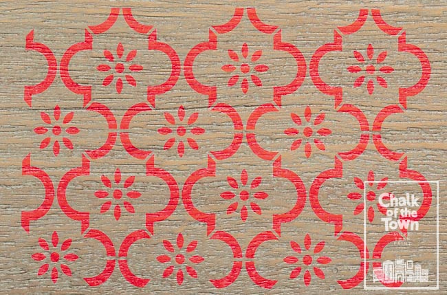 Sarrah - Μαροκινό στένσιλ - Chalk Of The Town® Stencils - Chalk Of The Town® 