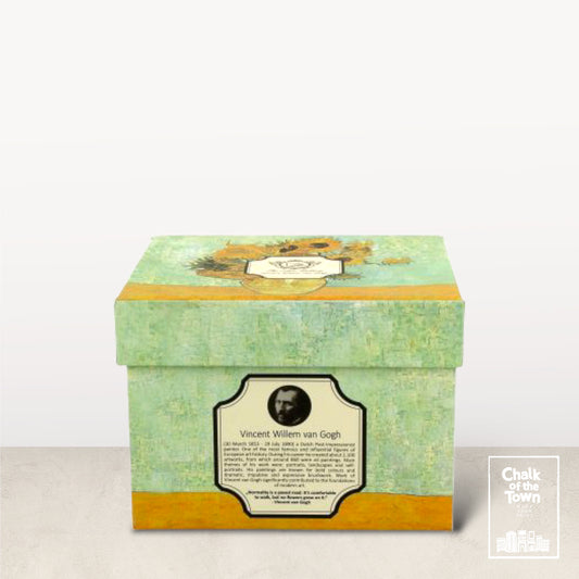 Vincent Van Gogh | "Sunflowers" Mug | Chalk Of The Town® Museum Art | Κούπα Πορσελάνη με καπάκι και φίλτρο 430ml